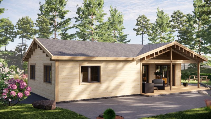 Maison en bois LT-001CL 68m²