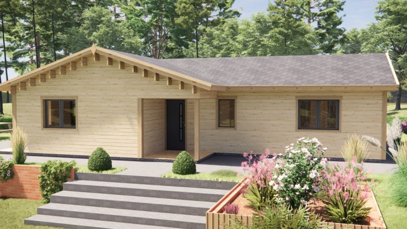 Maison en bois LT-001CL 68m²